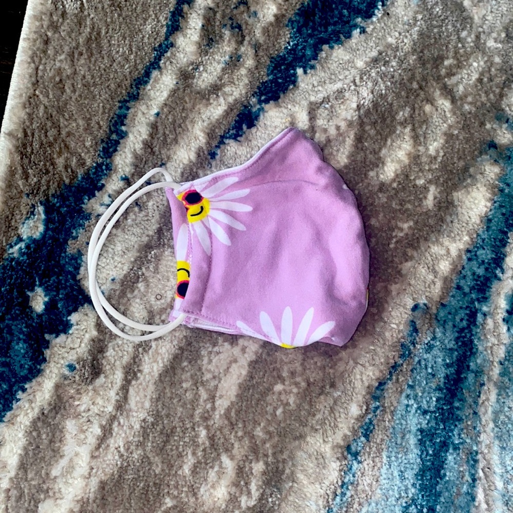 Purple sunflower mask